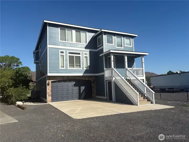 View of the home from the front side!