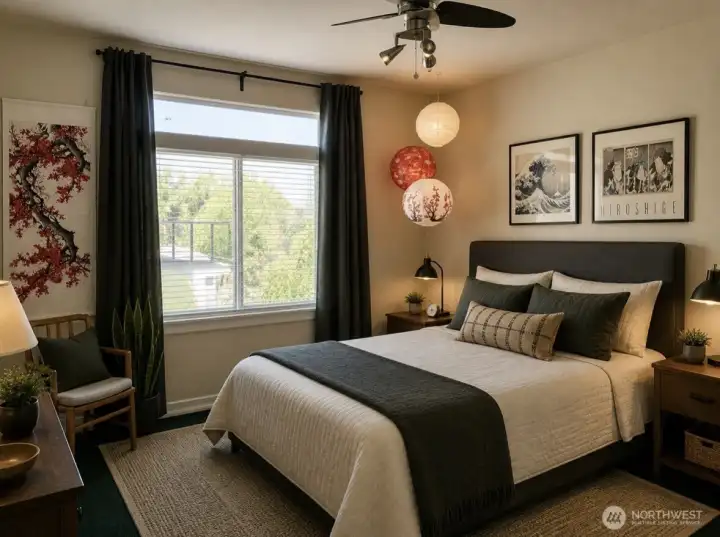 AI generated 2nd middle level bedroom