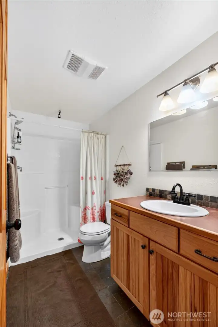 Primary Bathroom with Shower!