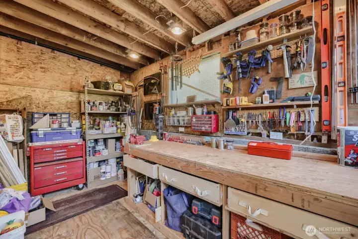 Attached workshop
