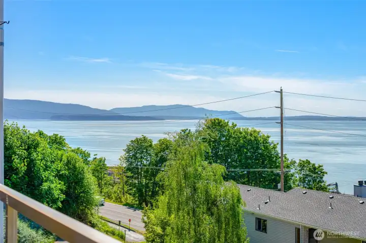 From the condo, view towards the south of islands.