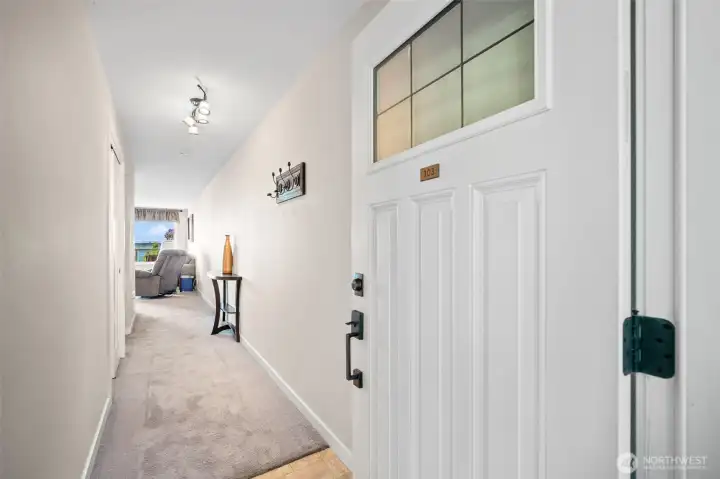 Front outside entry into the home.