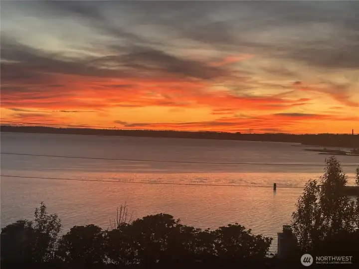 Spectacular sunsets on full display.