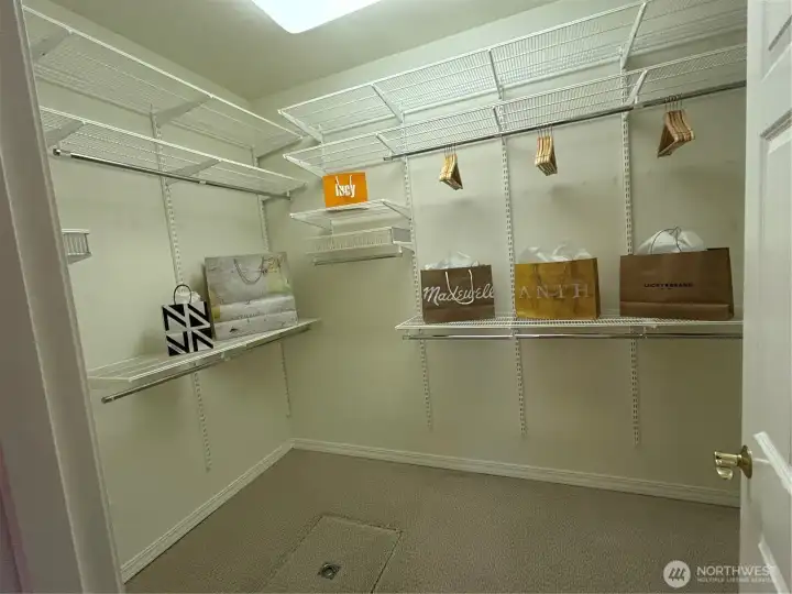 Primary Bedroom's Large Walk-in Closet