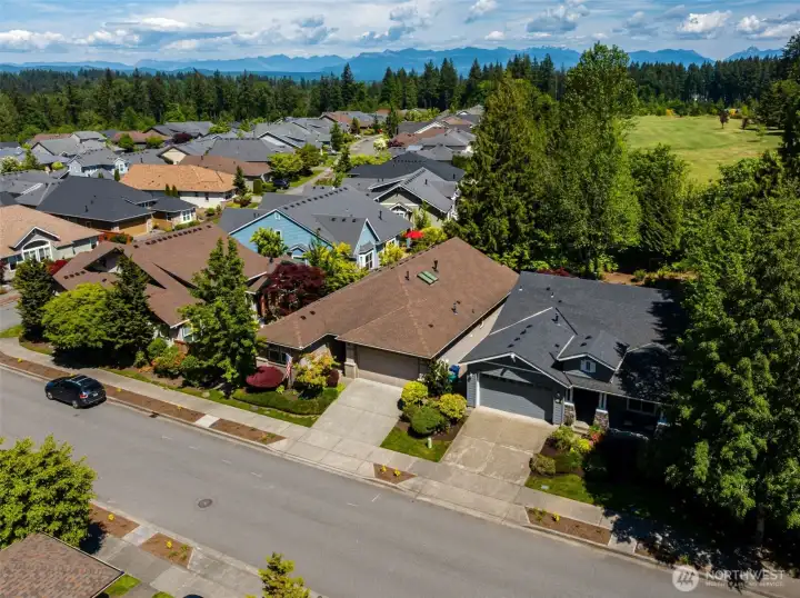 Elevated view of this lovely home.