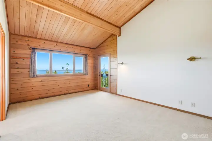 Primary Bedroom with door to upper deck