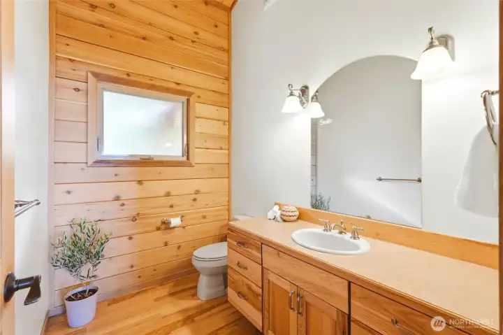 Half bath in hallway