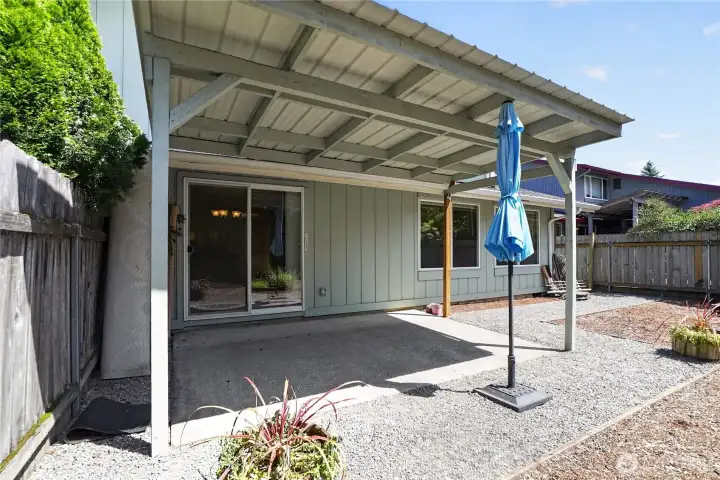 Covered Patio off Dining Room