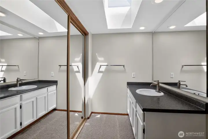 Sink and Closet off Primary Bedroom