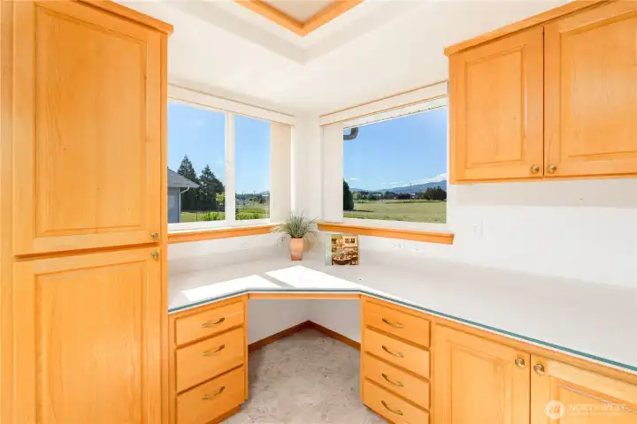 Desk, extra storage and mountain view! Desk, extra storage and mountain view!