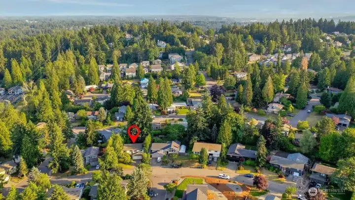 Tranquil neighborhood with close access to Seattle, Bellevue, Renton and SeaTac. Shopping, medical clinics, and the local library are also just minutes away. 8 beautiful parks and trails within 1 mile radius and minutes from the Newcastle Golf Club.