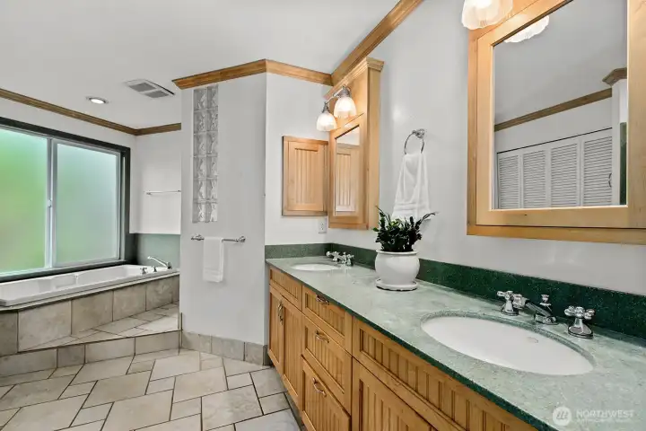 Beautifully updated primary bathroom