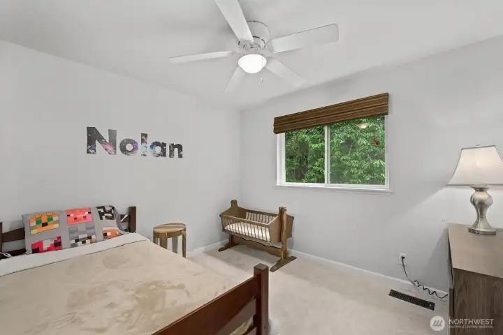 One of four bedrooms