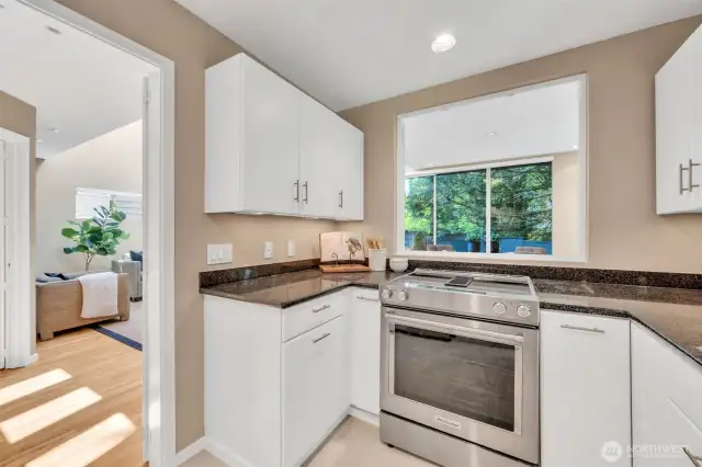 Originally built to be open to great room, walls were added to keep the kitchen space separated - easy to remove!