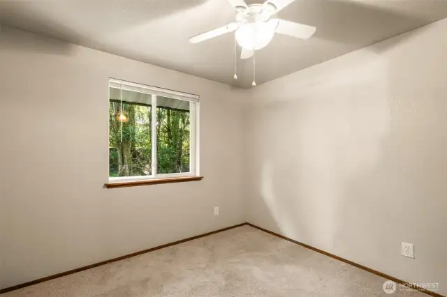 Second guest bedroom - both with views into the back yard.