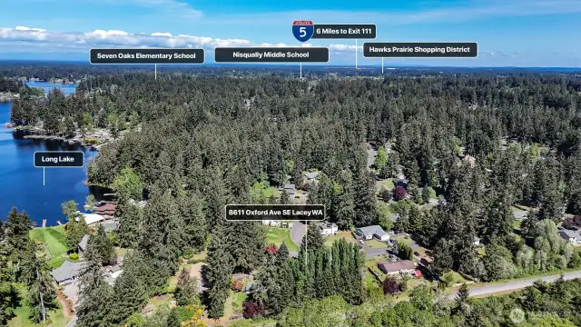 Great location, close to I5, Costco, and all of the shopping and amenities that Hawks Prairie has to offer. An easy commute to JBLM.