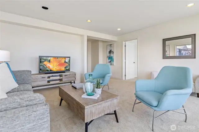 More options for entertaining with a family room on the lower level.