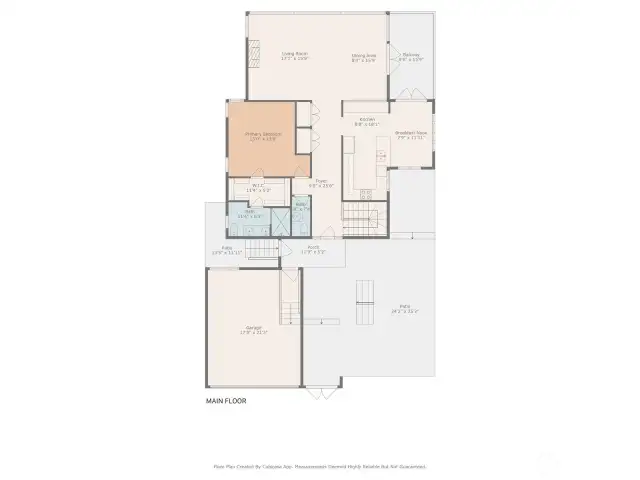 Main level floor plan