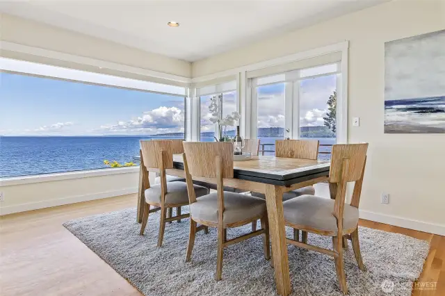 Every seat in the dining room comes with a view.