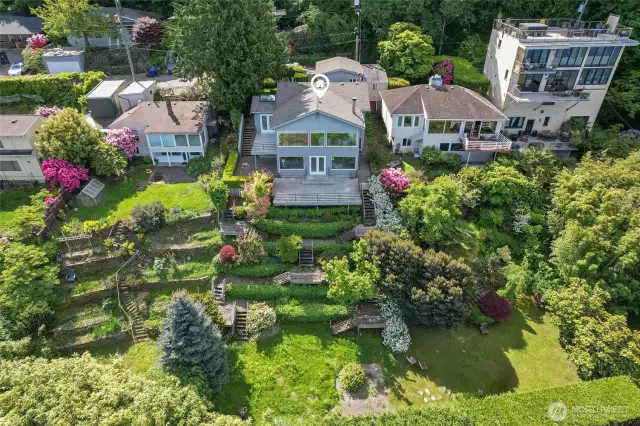 Ariel view of the property.