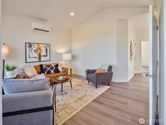 Entry/Vaulted Living Room