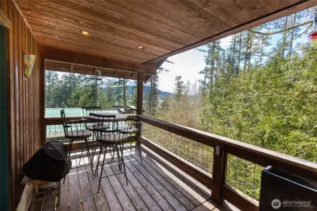 Covered deck on Garage living space
