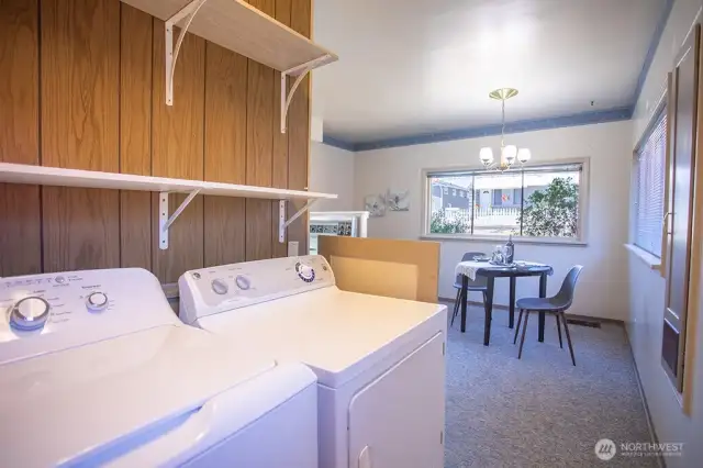 Laundry off of kitchen