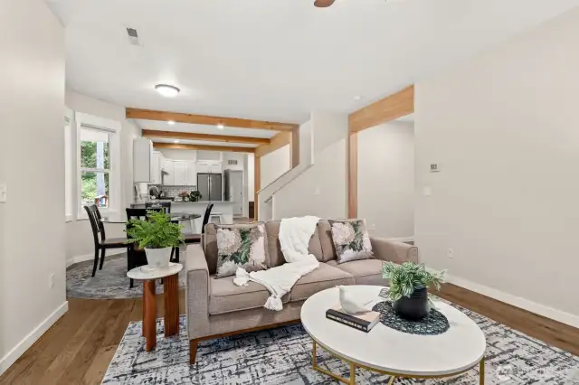 Family Room Looking To Kitchen