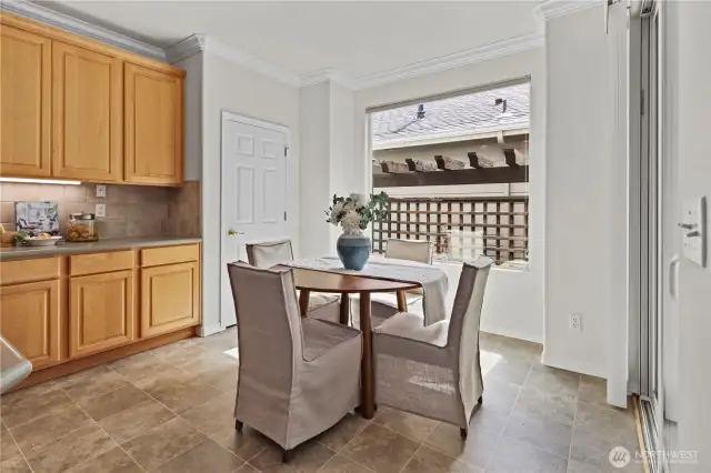 Generous pantry space.