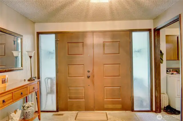 Wide slate entry
