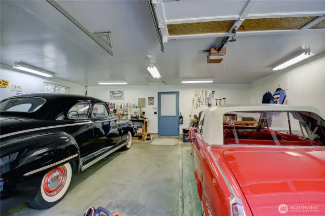 Double garage with storage