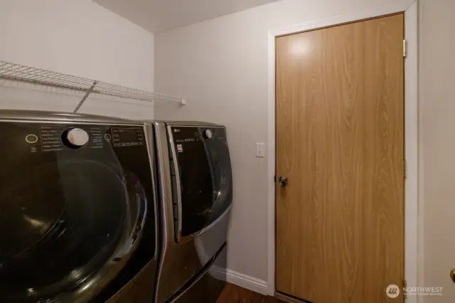 Utility Room with new, energy-efficient washer-dryer set