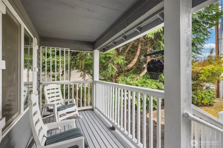 Covered front porch