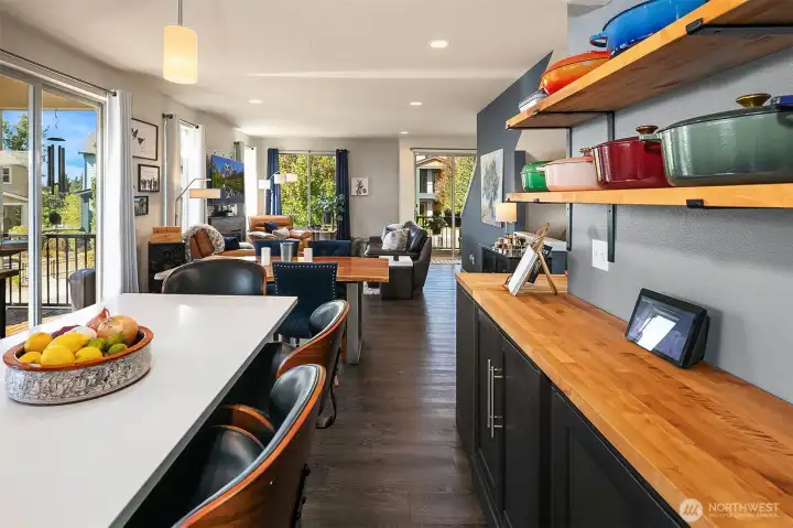 Open and full of light from all sides - one of the many advantages of this freestanding townhome.