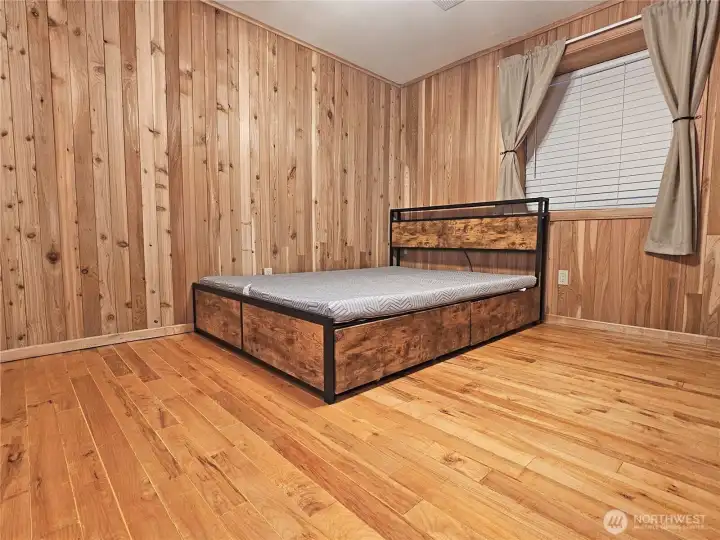 Second bedroom is generously sized.