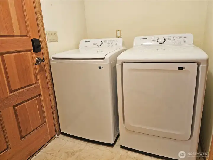 New washer and dryer.