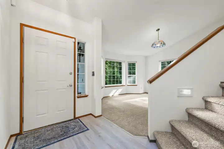 Entry looking through to family room
