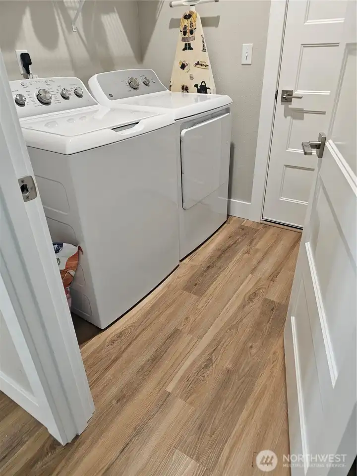 Utility room off of garage.
