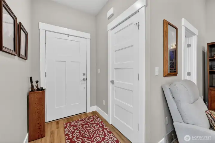 Nice entry with coat closet.