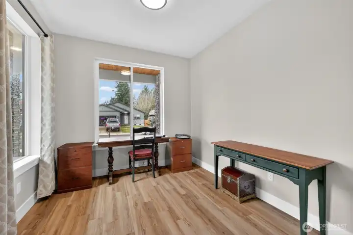 3rd bedroom or nice office with plenty of natual lighting.