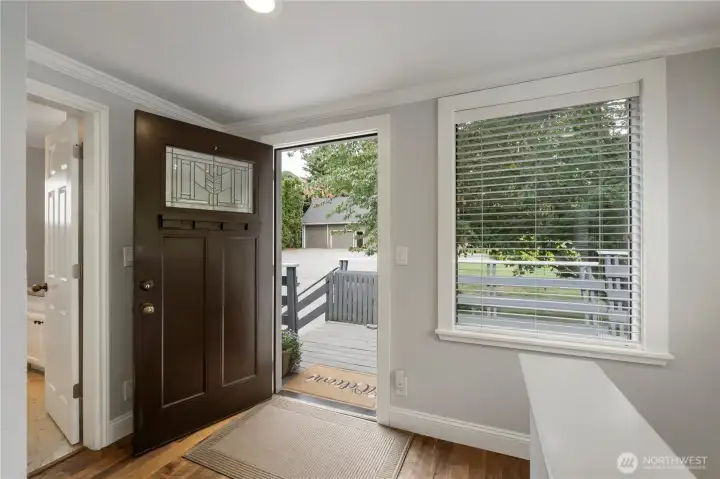 Large entry welcomes you in.