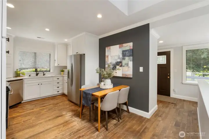 Kitchen w/ eating space.