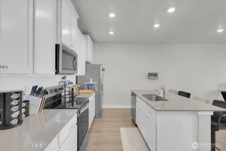 Plenty of cabinet space for storage