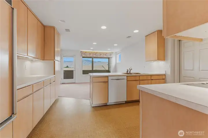 Kitchen looking toward view/porch