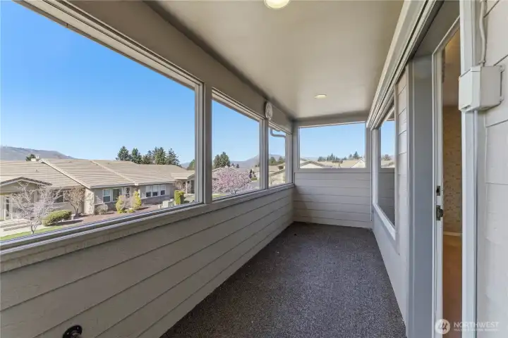 Screened and overed deck off of 2nd dining room