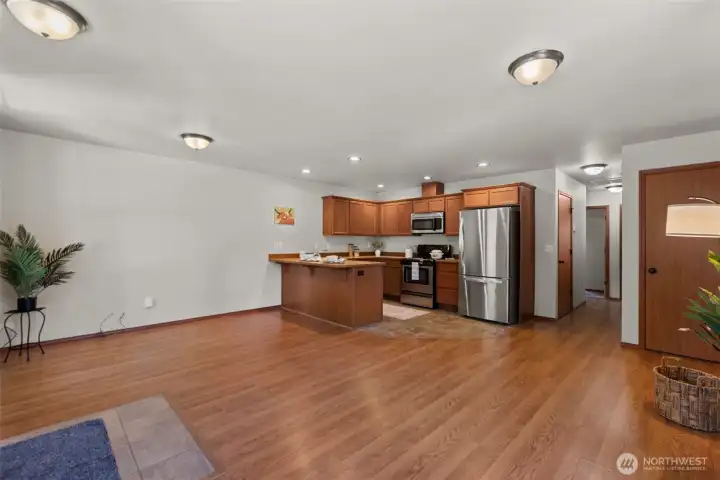 Open concept living space