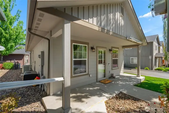 Side view of cottage