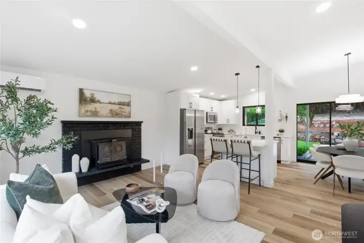 Living Room looking into kitchen