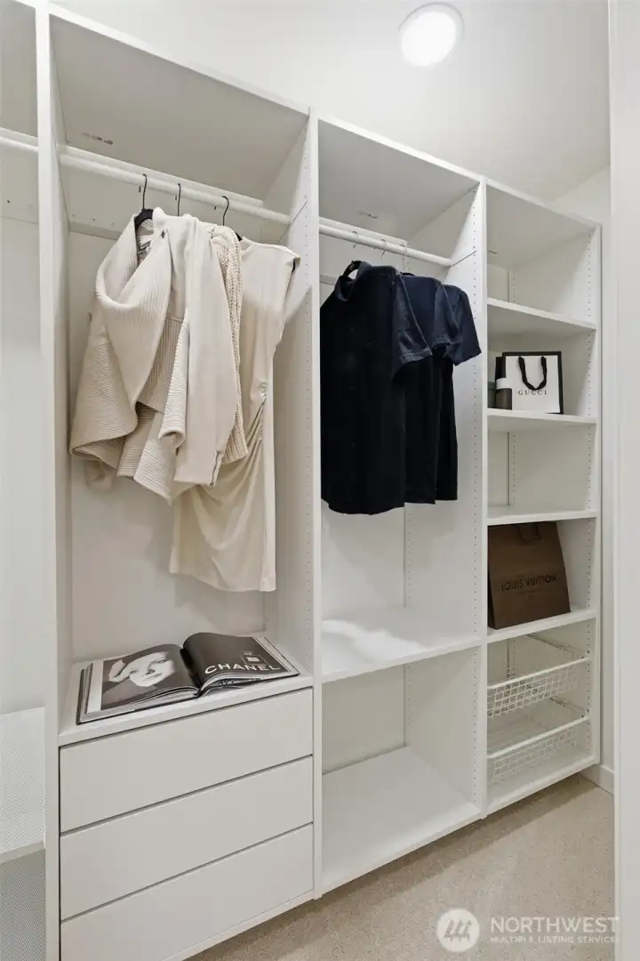 Primary walk in closet