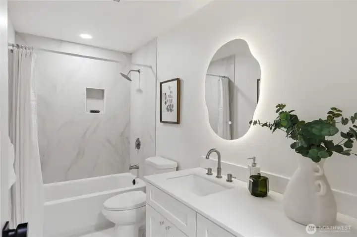 Upstairs hallway bathroom